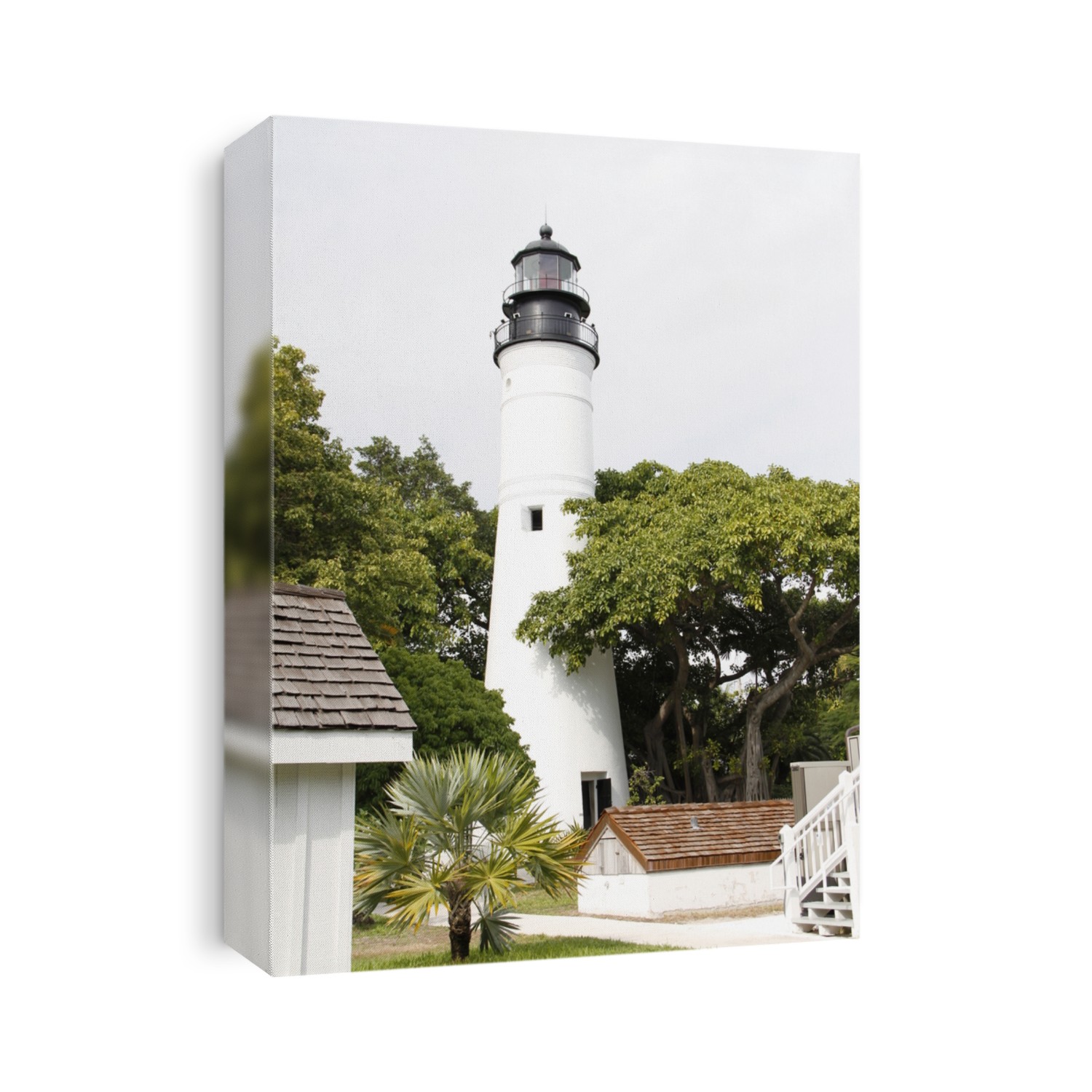 Historic Key West lighthouse located in Key West, Florida serving as a museum